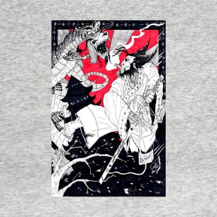 Samurai Wolverine by Michael Mettlen Art T-Shirt